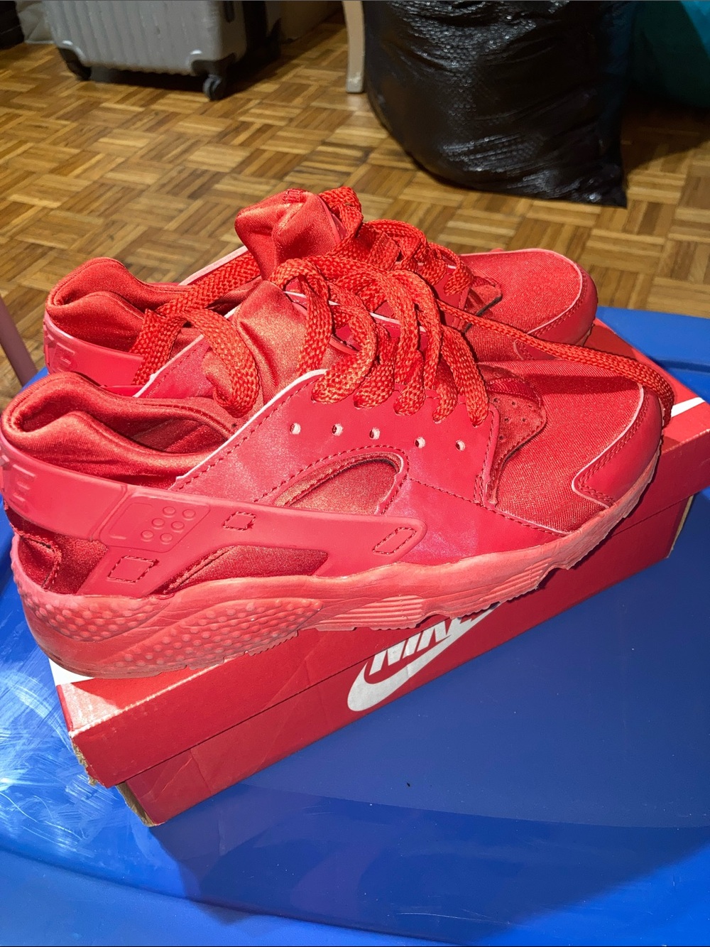 Nike Red Monochrome Athletic Sneakers